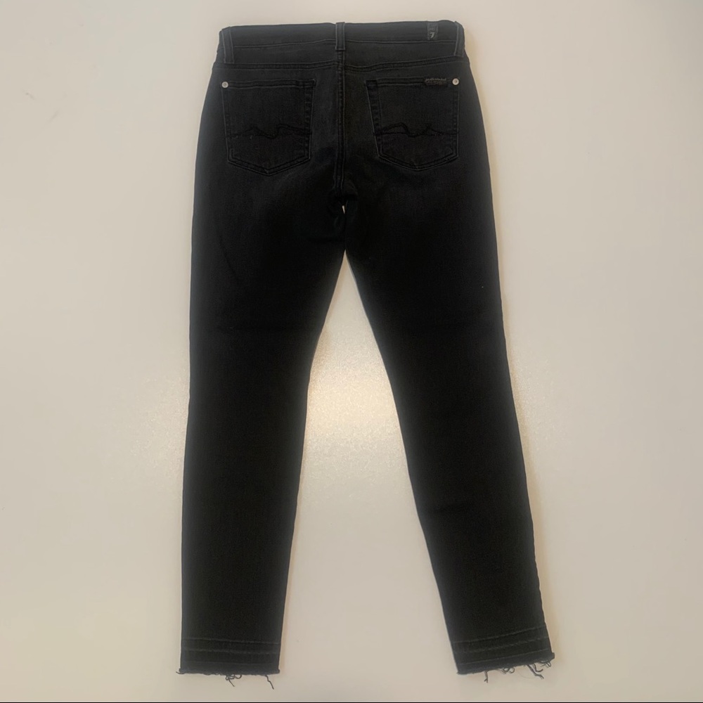 7 For All Mankind Black Gwenevere Skinny Jeans 29 - Picture 8 of 10